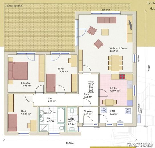 BAU auf uns! Bau mit uns! Vom ROHBAUHAUS plus Fertigstellungspakete oder als schlüsselfertiges Haus auf Deinem Grundstück! – Grundriss