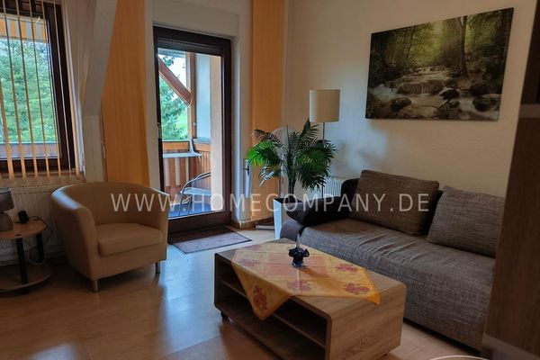 27795 HomeCompany شقة استوديو مفروشة/‏Furnished مع شرفة في لايبزيغ- مارككليبرغ، بحد أقصى شخصين