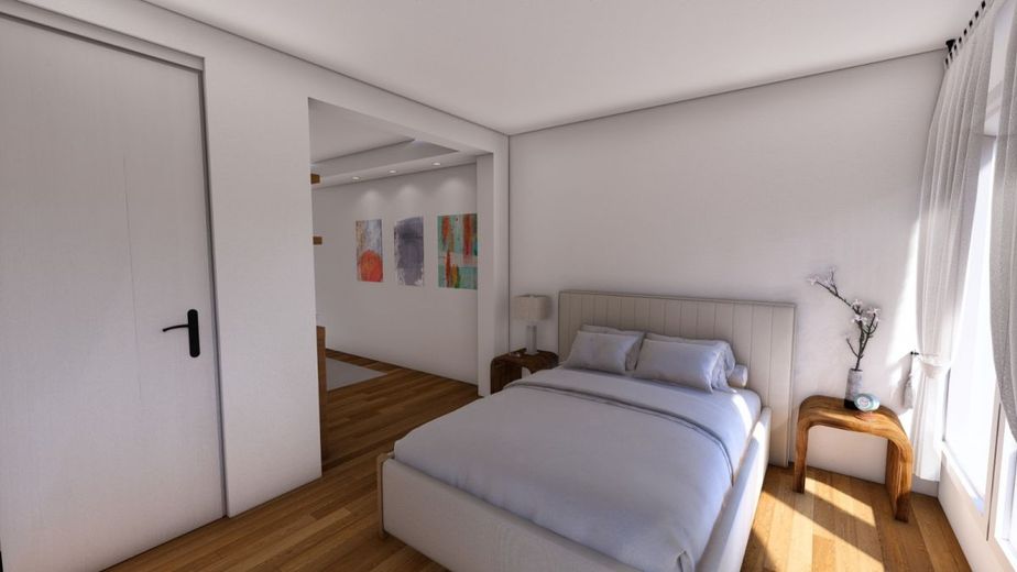 Frei-werdende 4ZKB Terrassenwhng mit Chance zur Wohraumerweiterung | Nähe Wasserturm | + Stellplatz – Schlafzimmer_Render2