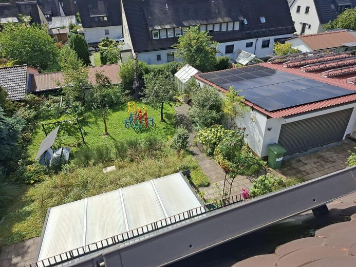 Sicht in den Garten aus OG