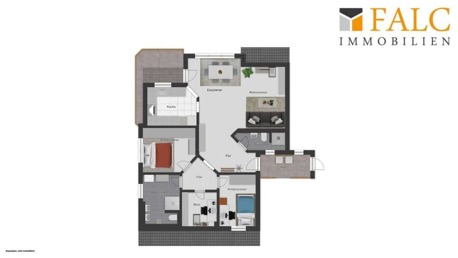 96 m² Wohnkomfort: Helle 4-Zimmer-Wohnung mit Balkon und Extras – OG