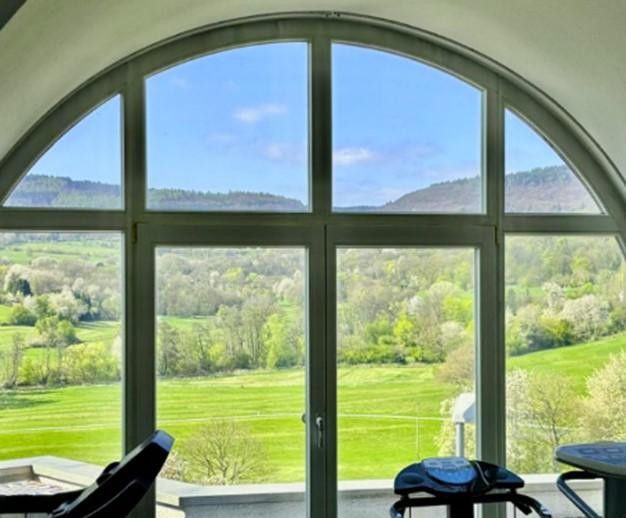 Blick aus dem Studio