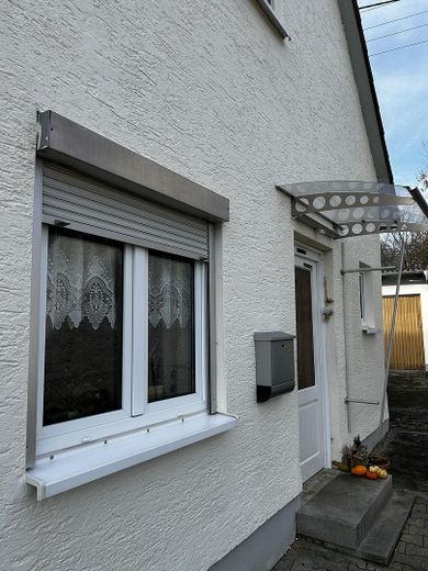 Giebelansicht Hauseingang