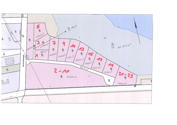 Seegrundstück LK Cuxhaven ca. 970 m² 1. Reihe, Panorama-Seeblick, 1a-Lage von 21745 Hemmoor – Lage der Grundstücke
