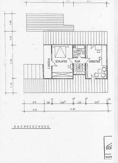 Detached single-family house in Sandhausen with plenty of space and 2 bedrooms on the ground floor – Grundriss OG