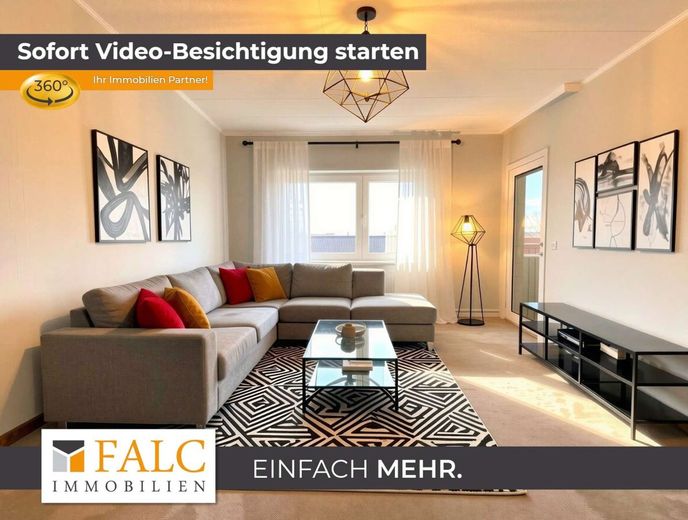 Vahrenwald- piso de 3 habitaciones con balcón en el 3er piso con bonita vista (sin ascensor) – Titelbild