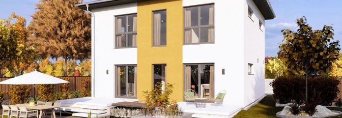 MODERNES WOHNHAUS MIT ELEGANTEM WALMDACH