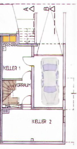 Grundriss Keller/Garage