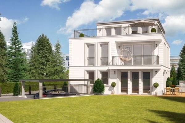 GROß FLOTTBEK’TE YAPI HAKKI ile: bölünebilir
360 m²’ye kadar konut alanı olan villa veya benzeri mümkün, güneybatı konumlu