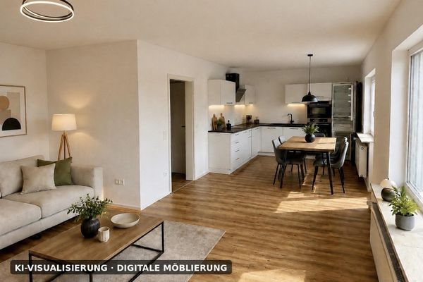 Gemoderniseerd 4-kamerappartement met groot balkon, ingerichte keuken & weids uitzicht in Neckargemünd-Dilsberg