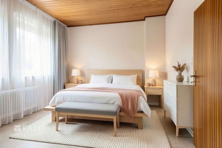 Charmantes Reihenmittelhaus mit Potenzial in Bilderstöckchen – Schlafzimmer - (KI generiert)