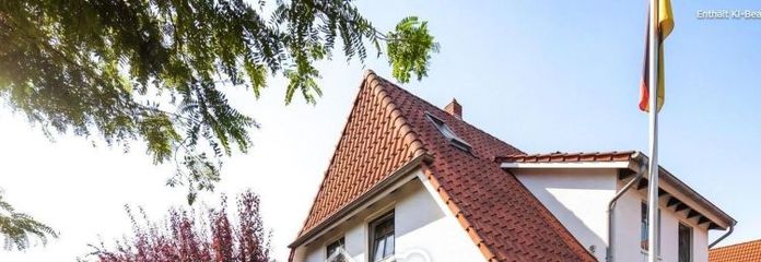 Casa familiare con sauna, studio professionale, cella frigorifera, casetta per barbecue, impianto fotovoltaico e ampio giardino a Horn-Lehe