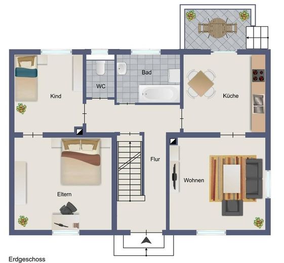 Modernized 3-room apartment with terrace – first occupancy after complete renovation – Photo 9