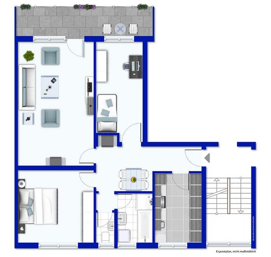 Ein Traum: Helle 3-Zimmer-Wohnung mit großem Balkon, Einbauküche und Garage – Foto 20