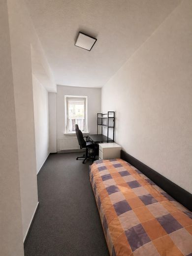 Appartamento di 2,5 locali + garage + ingresso privato + giardino, direttamente presso la TU Dortmund e il parco tecnologico di Dortmund – Schlafzimmer