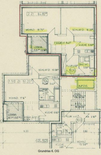 Bright & immediately available, close to the clinic, well-located 2.5-room apartment – Grundriss