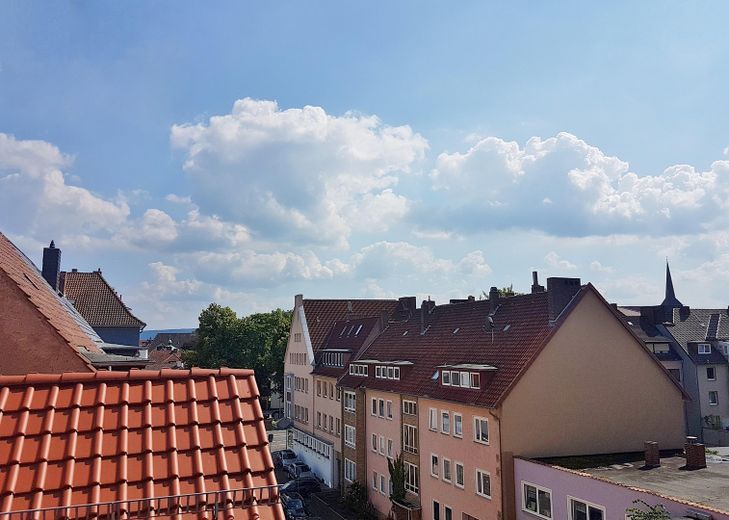 Maisonette mit Dachterrasse in centrumsnaher Anliegerstrasse – Ausblick Dachterrasse