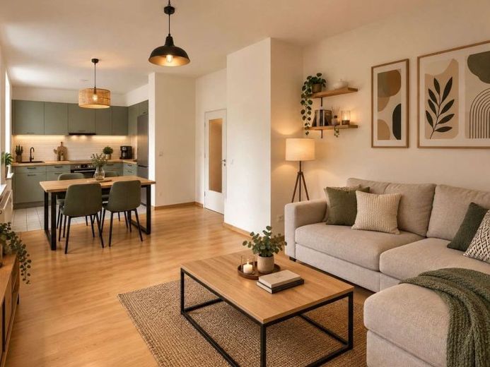 ***Kaßberg’de modern yaşam – 3 oda, açık mutfaklı oturma alanı ve balkon*** – Fotoğraf 1