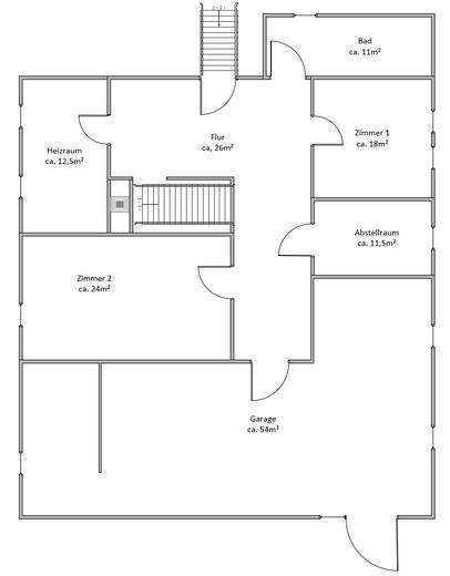 Einfamilienhaus mit Wintergarten in Wendseenähe – provisionsfrei – Grundriss KG