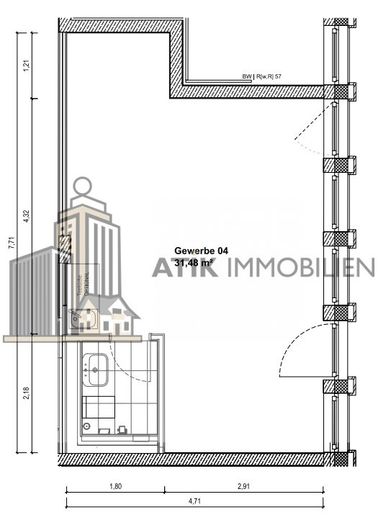 ATIK: Repräsentative Büroflächen am Europaplatz Heidelberg - provisionsfrei - Bahnstadt – Grundriss