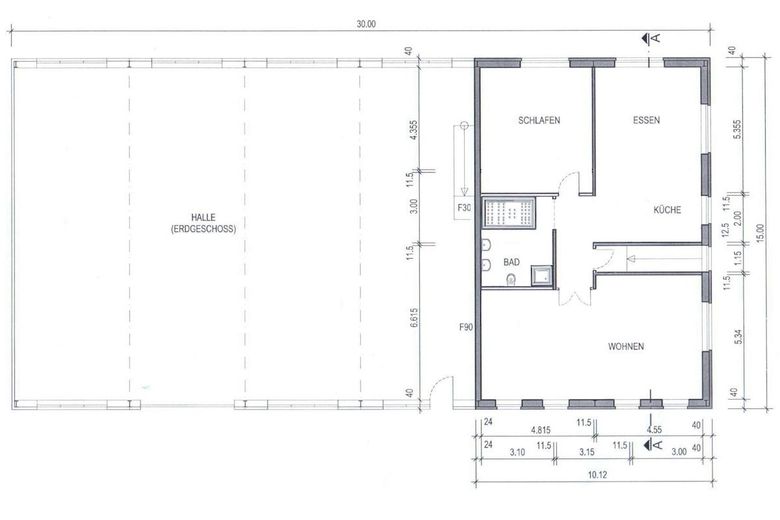 Топ-комерційна нерухомість: офіс 125 м², квартира 125 м², виробничий цех 300 м², продаж без комісії! – Grundriss OG
