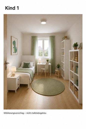 Grundsolides sonniges ruhiges (Sackgasse) Eckhaus mit viel Platz und Umlaufgarten – Kinderzimmer 1 Vorschlag 