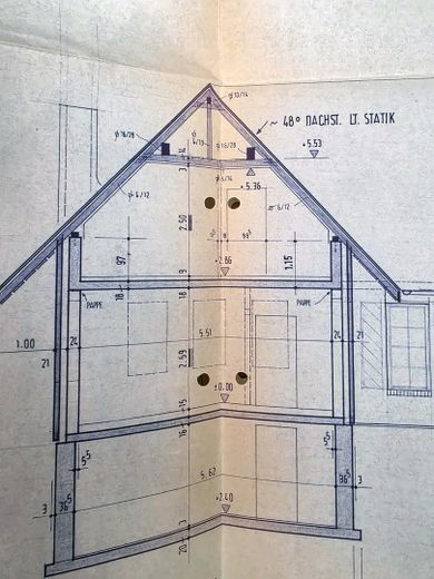 Plan Schnitt-Quergebäude