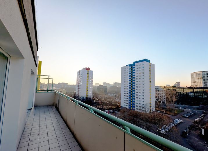 Balkon Blick Südwest