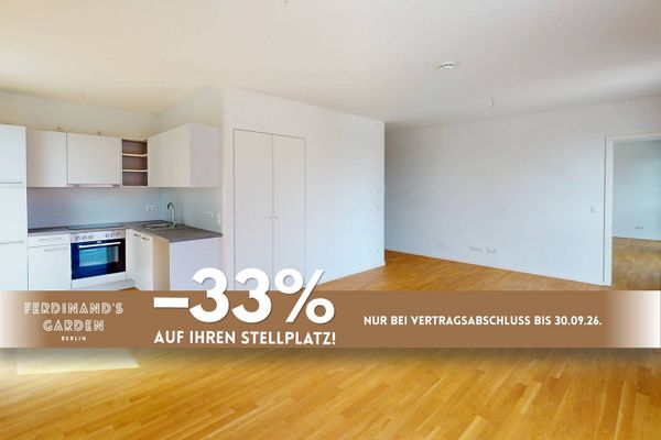 Geräumige 2-Zimmer-Wohnung mit EBK und 2 BALKONEN im Neubauquartier 'Ferdinand's Garden'