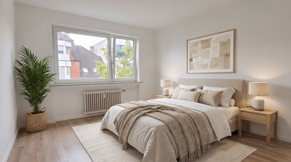 Kaufen ohne Eigenkapital - Sofort bezugsfertig - 2 Zimmer Wohnung mit Aufzug – Schlafzimmer