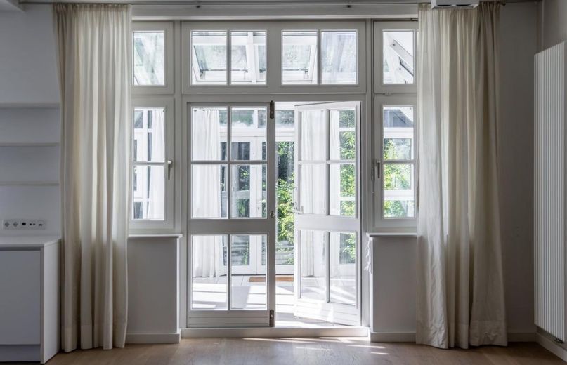 Ruime tuinmaisonnette over twee woonlagen in Hamburg-Eilbek – zum Wintergarten