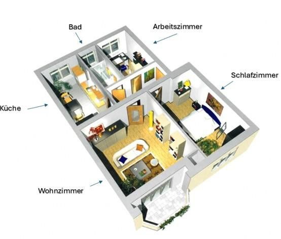 Wohnung Berlin Adlershof, bezugsfrei ab 01.10.2026 – Grundriss