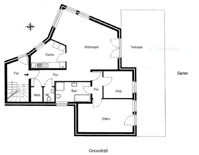 Wohnerlebnis am Jenischpark: traumhafte Erdgeschoßwohnung mit eigenem Garten von Privat – Grundriß