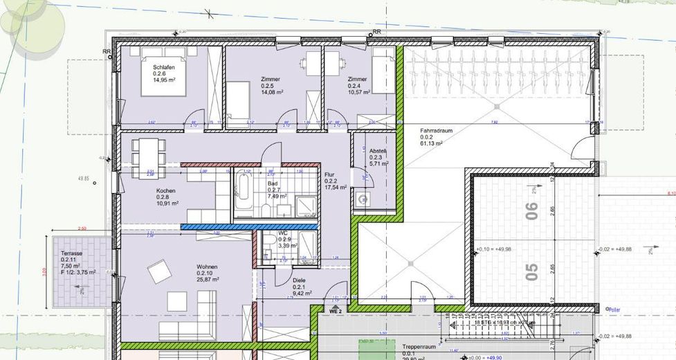 Ihre ruhige Terrassenwohnung im Grünen – Grundriss