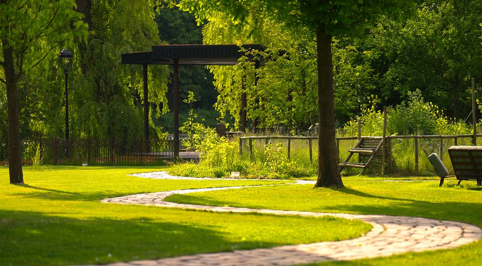 Weg zum Pavillon 