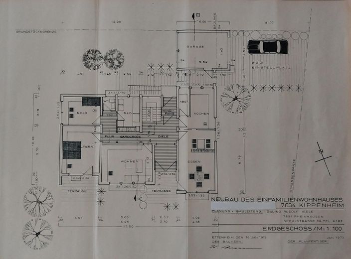 Casa unifamiliar independiente en más de 1.000 m²: tranquila, soleada, con sótano de uso versátil, cerca de Friburgo – Grundriss Erdgeschoss