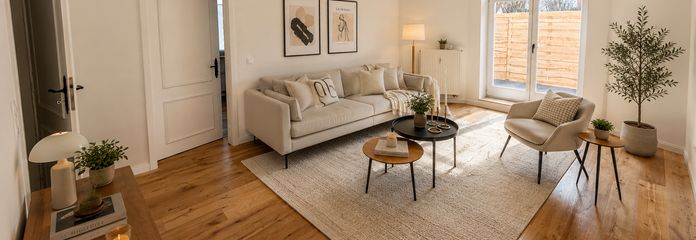 *Sofort bezugsfrei: 2 Zimmer mit großer Terrasse in der Leipziger Südvorstadt | Erstbezug* – Wohnzimmer