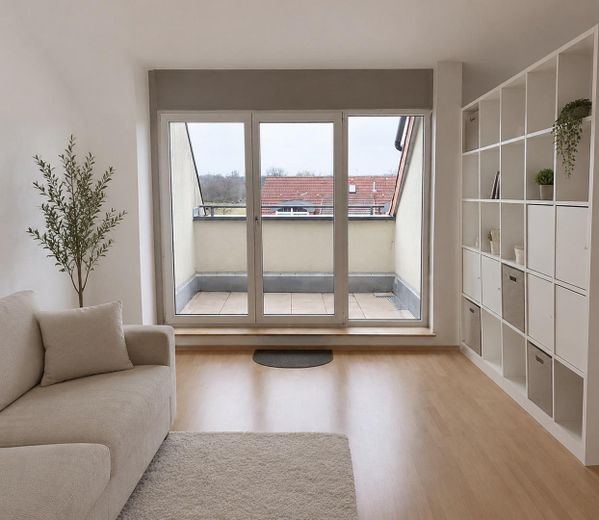 Moderno appartamento monolocale con balcone, cucina componibile e accesso senza gradini – Foto 2