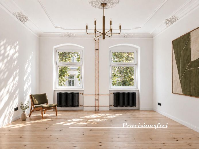 Primera ocupación de un edificio antiguo en Prenzlauer Berg entre Kollwitzkiez y Winsviertel | Sin comisión – Wohnzimmer