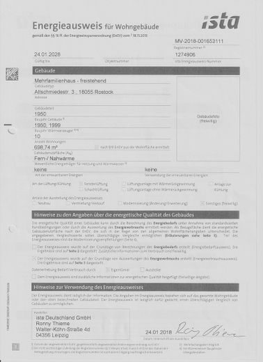 Sonnige 2-Zimmer-ETW, Balkon, 1.Etage, östl. Altstadt, v.privat – Energieausweis 2
