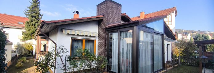 Idealny na czas emerytury: parterowy, wolnostojący dom jednorodzinny o powierzchni 100+90m² na działce o powierzchni 387 m² (kupno) – Blick aus Richtung Süd-Westen
