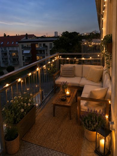 Świeżo wyremontowane mieszkanie 2-pokojowe z balkonem – Magdeburg-Stadtfeld Ost – Balkon (virtuelle Möblierung)