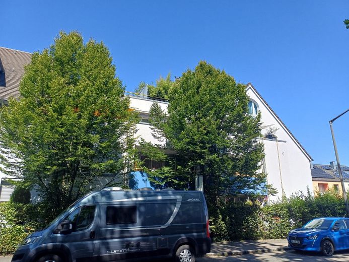 Blick auf Balkon