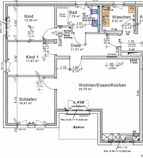 4-Zimmer-Wohnung in Bad Wünnenberg-Haaren ab 01.10.26 zu vermieten – Grundriss