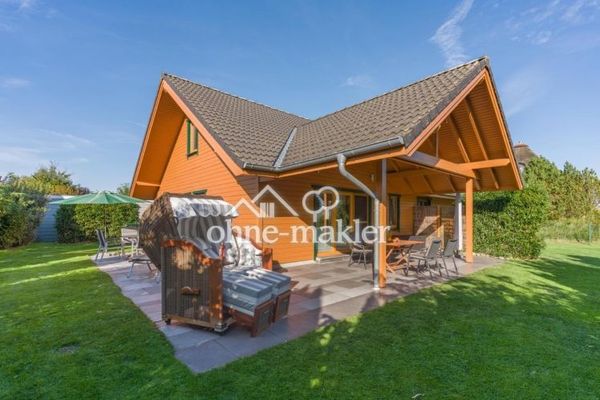 Traumhaftes Holzhaus mit Sauna, großer Terrasse auf 931 m² Eckgrundstück nahe St. Peter-Ording