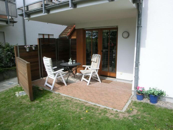 Lichtdurchflutete 3-Zi.-EG-Wohnung in Strandnähe in Pelzerhaken – Terrasse