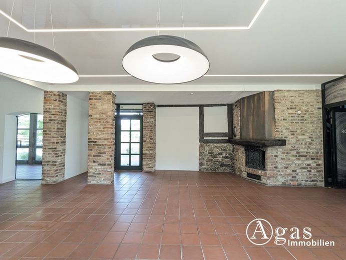 Großzügige Wohnung mit Wintergarten, Kamin und ca. 300 m² Garten – Wohnzimmer II