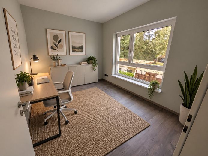 Helle & moderne Eigentumswohnungen in Wandlitz zu verkaufen – ... Büro im OG