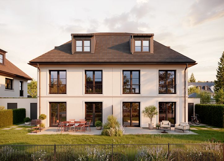 Living in a prime location in Obermenzing - south-facing garden & absolute quiet location – Private Südgärten