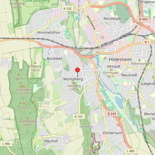 Wohn(t)raum über 2 Etagen mit Dachterrasse, Balkon, 2 Einstellplätzen, Einbau Wärmepumpe 2026 – Lage in Hildesheim